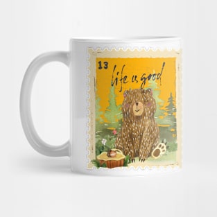 Bear Enjoying Nature As Life Is Good Mug